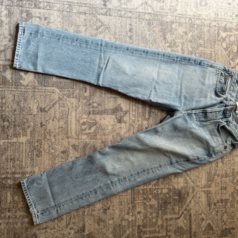 Agolde Light Blue Straight Jeans